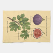 Botanische Tafel Feige Ficus Carica Geschirrtuch (Horizontal)