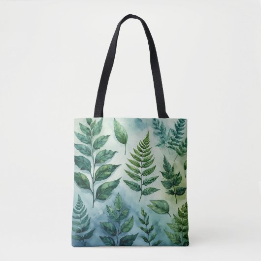 Botanische Tasche Fresh Green Fern (Vorderseite)