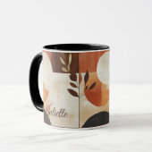 Botanische Tasse Herbst - Personalisierte Erdnatur (Vorderseite Links)
