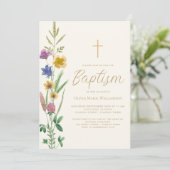 Botanische Taufe Einladung (Stehend Vorderseite)