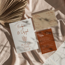 Botanische Terracotta Floral Boho Einzigartige Hoc