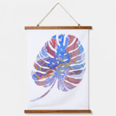 Botanische Tinte Art Holz Toppwand Wandteppich Mit Holzrahmen (Vorderseite)