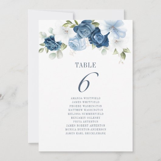 Botanische Tischnummer 6 Sitzplakette (Vorderseite)