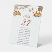 Botanische Tischnummer Sockelschild (Vorderseite)