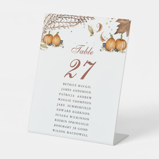 Botanische Tischnummer Sockelschild (Vorderseite)