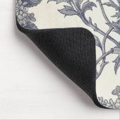 Botanische Toile | Hortensie & Stranddistel Mousepad (Ecke)