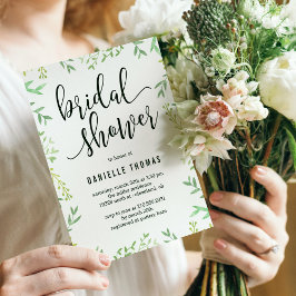 Botanische Touch Bridal Dusche Einladung