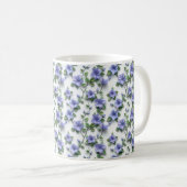 Botanische Trailing Vines Lavender Lilac Floral Ta Kaffeetasse (VorderseiteRechts)
