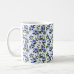 Botanische Trailing Vines Lavender Lilac Floral Ta Kaffeetasse