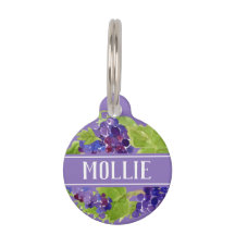 Botanische Trauben Wasserfarbname und Anschrift