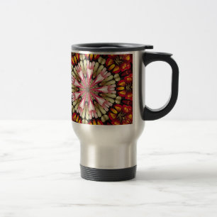 Botanische Traum-Mandala Reisebecher