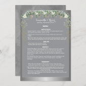 Botanische Träume: Eine botanische Fantasie Menükarte (Vorne/Hinten)