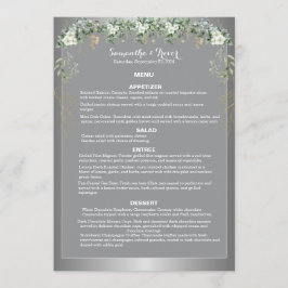 Botanische Träume: Eine botanische Fantasie Menükarte