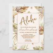 Botanische tropische Babydusche Einladung (Vorderseite)