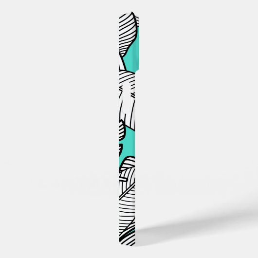 Botanische tropische Blätter Case-Mate iPhone Hülle (Rückseite / Rechts)