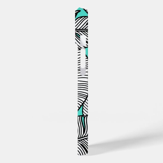 Botanische tropische Blätter Case-Mate iPhone Hülle (Rückseite / Links)