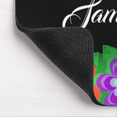 Botanische tropische Blume Mousepad (Ecke)