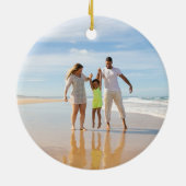 Botanische tropische Mele Kalikimaka | FOTO Keramik Ornament (Hinten)