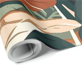 Botanische tropische Pflanze Geschenke für einen V Geschenkpapier (Rolleneckpunkt)