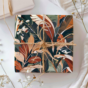 Botanische tropische Pflanze Geschenke für einen V Geschenkpapier