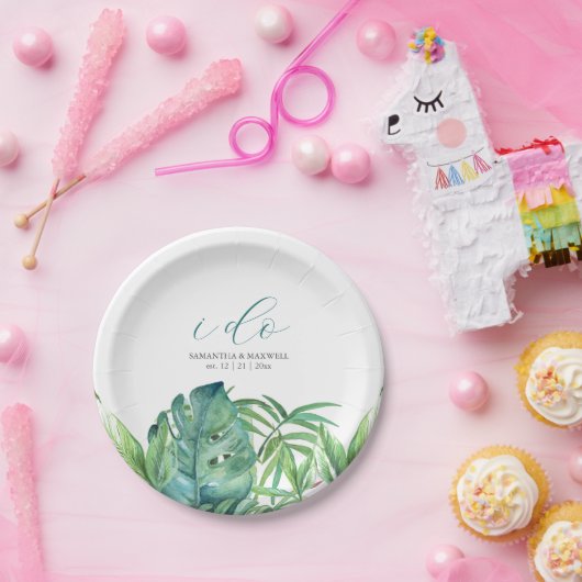 Botanische tropische Teller (Party)