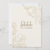 Botanische Überraschung des Elfenbeingolds 30. Geb Einladung (Rückseite)