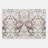 Botanische und Schmetterlingsdekouation Geschenkpapier Set (Vorderseite)