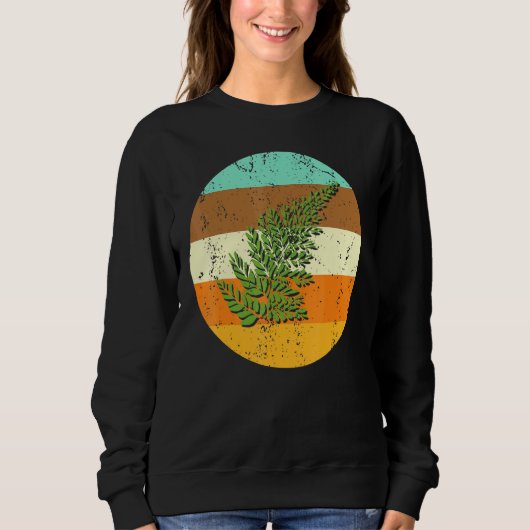 Botanische Vaskuläre Pflanze Grüne Blume Sweatshirt (Vorderseite)