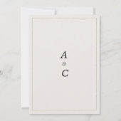 Botanische Vegetation Blätter blumenreich Save the Einladung (Rückseite)