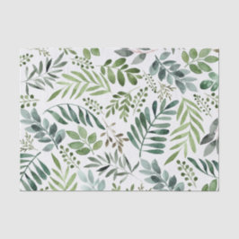 Botanische Vegetation Blätter Wasserfarbe Seidenpapier