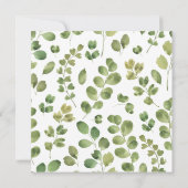 Botanische Vegetation Brautparty Einladung (Rückseite)