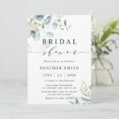 Botanische Vegetation Brautparty Einladung (Stehend Vorderseite)