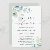 Botanische Vegetation Brautparty Einladung (Vorne/Hinten)