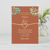 Botanische Vegetation Einladung (Stehend Vorderseite)