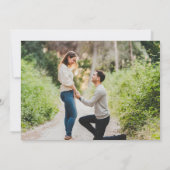 Botanische Vegetation Elegantes Foto Hochzeit Save The Date (Rückseite)