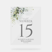 Botanische Vegetation Empfang Acrylschild (Vorderseite)