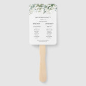 Botanische Vegetation | Hochzeitsprogramm Fächer (Rückseite)