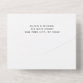 Botanische Vegetation Hochzeitssommer UAWG All In One Einladung (Rückseite)