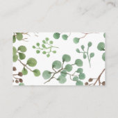 Botanische Vegetation | Hochzeitswebsite Begleitkarte (Rückseite)