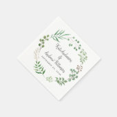 Botanische Vegetation | Leaf | Hochzeit Serviette (Ecke)