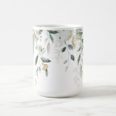 Botanische Vegetation mit Gold Accents Kaffeetasse (Mittel)