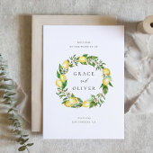 Botanische Vegetation mit Lemons Wedding Theme Programm