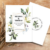 Botanische Vegetation Save the Date Einladung