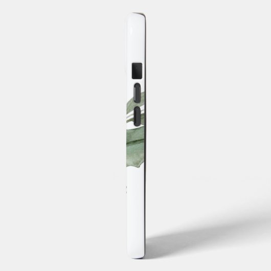 Botanische Vegetation Silver Ribbon Personalisiert Case-Mate iPhone Hülle (Rückseite / Links)