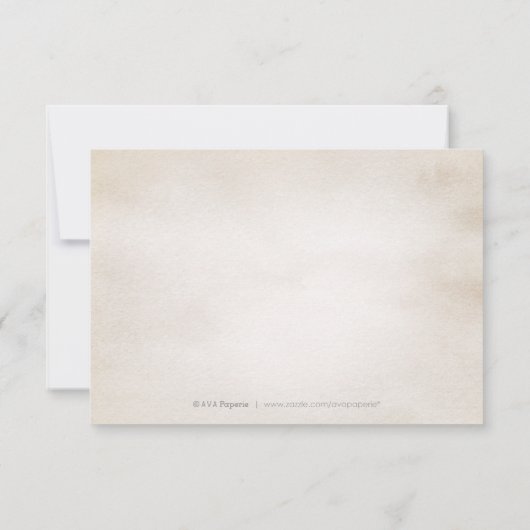 Botanische Vegetation Vintag rustikal danke (Rückseite)