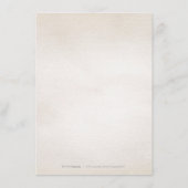 Botanische Vegetation Vintage rustikale Detailkart Begleitkarte (Rückseite)