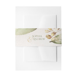 Botanische Vegetation Vintage rustikale Hochzeitsm Einladungsbanderole