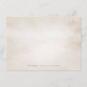 Botanische Vegetation Vintage rustikale Unterkunft Begleitkarte (Rückseite)