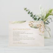 Botanische Vegetation Vintage rustikale Unterkunft Begleitkarte (Stehend Vorderseite)