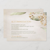 Botanische Vegetation Vintage rustikale Unterkunft Begleitkarte (Vorne/Hinten)